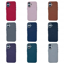 Leather Case (MagSafe) iPhone 16 Plus Deep Space Gray
