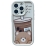 Cute Bear Coffee iPhone 15 Pro Max White