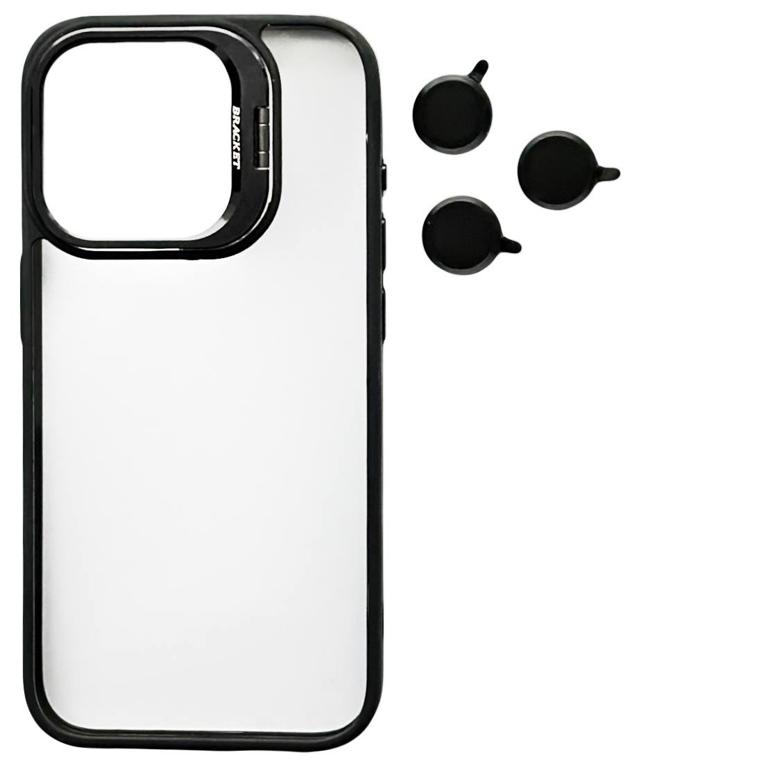 Crystal Case + Lens Set iPhone 15 Pro Black - 3