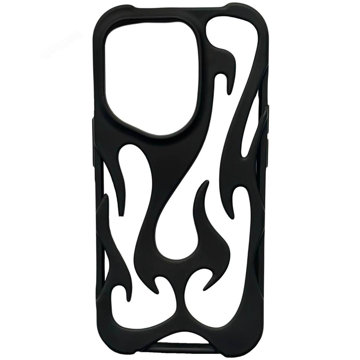 TPU Flame iPhone 14 Pro Max Black - 3