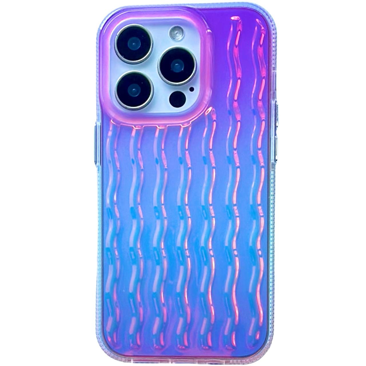 TPU Holo Wave iPhone 14 Pro Max Purple - 1