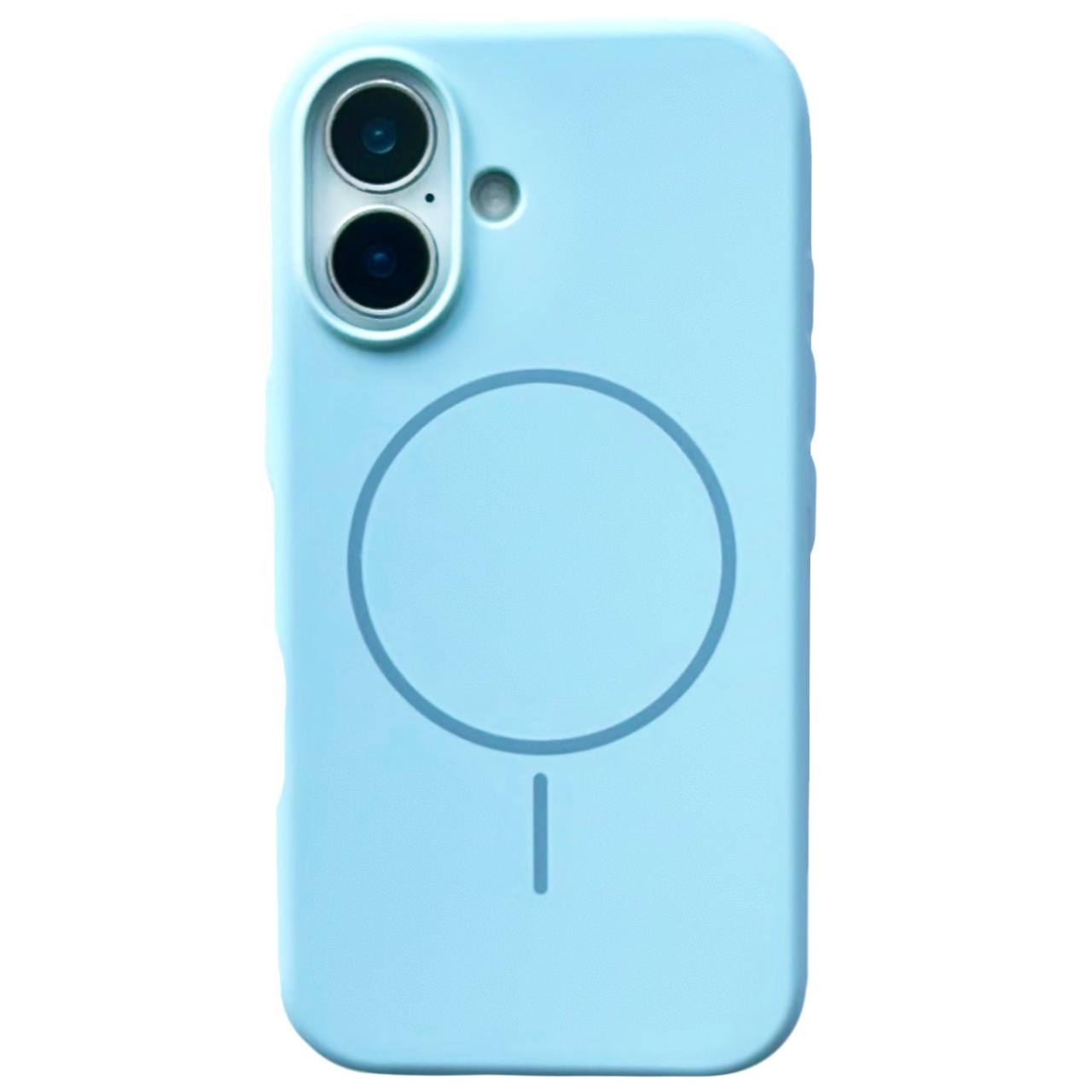 Silicone Case Slim Magsafe iPhone 16 Sky Blue - 1
