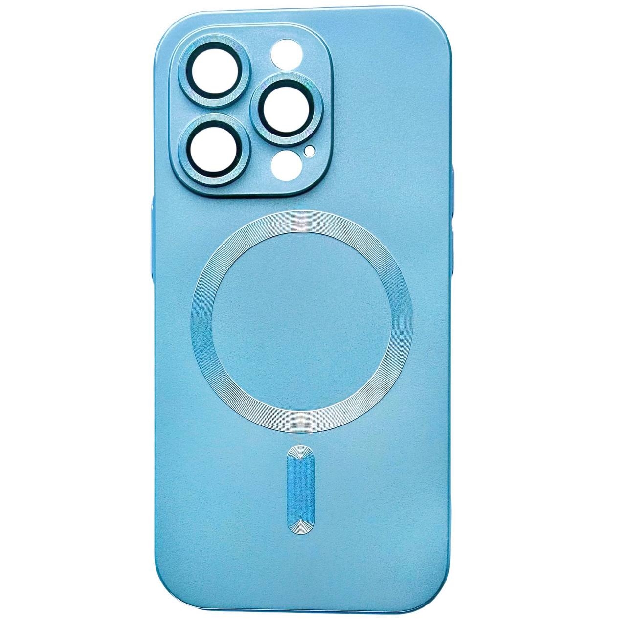 Matte Silicone with MagSafe iPhone 12 Pro Max Blue - 4