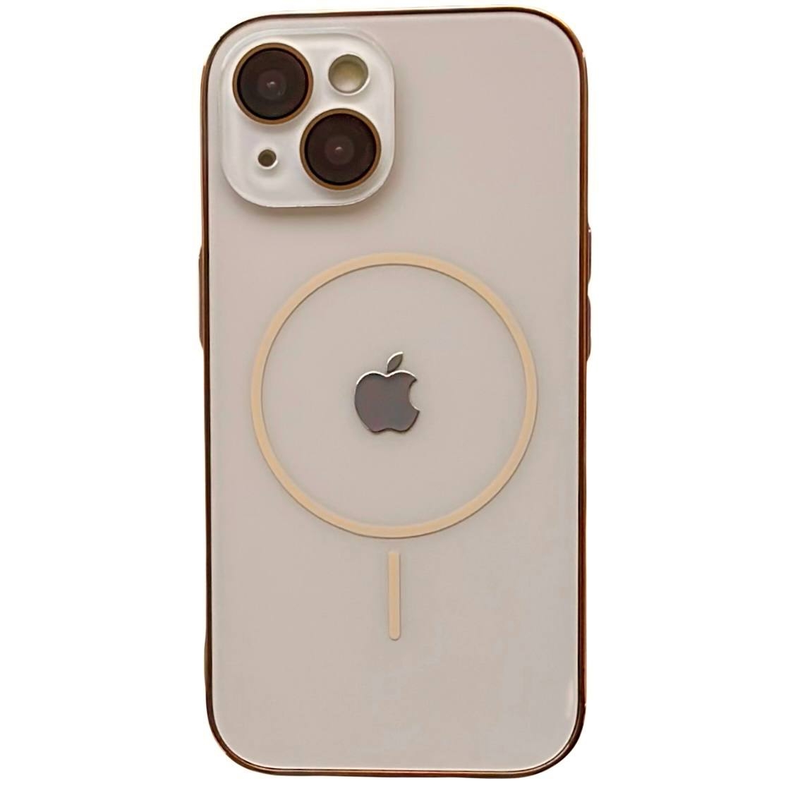 Matte Glass Slim Magsafe iPhone 13 Gold - 1