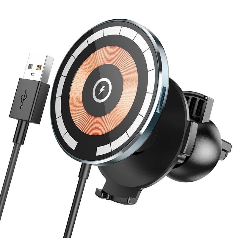 hoco. Car Holder Wireless CW42 Magnetic 15W Black - 5