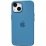 Silicone Case Metal Frame iPhone 14 Plus Blue