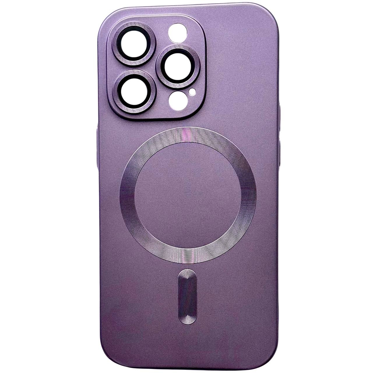 Matte Silicone with MagSafe iPhone 15 Plus Purple - 4
