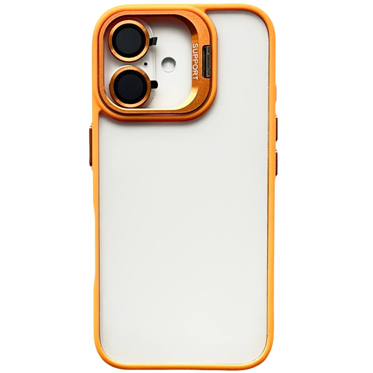 Crystal Case + Lens Set iPhone 16 Orange - 1