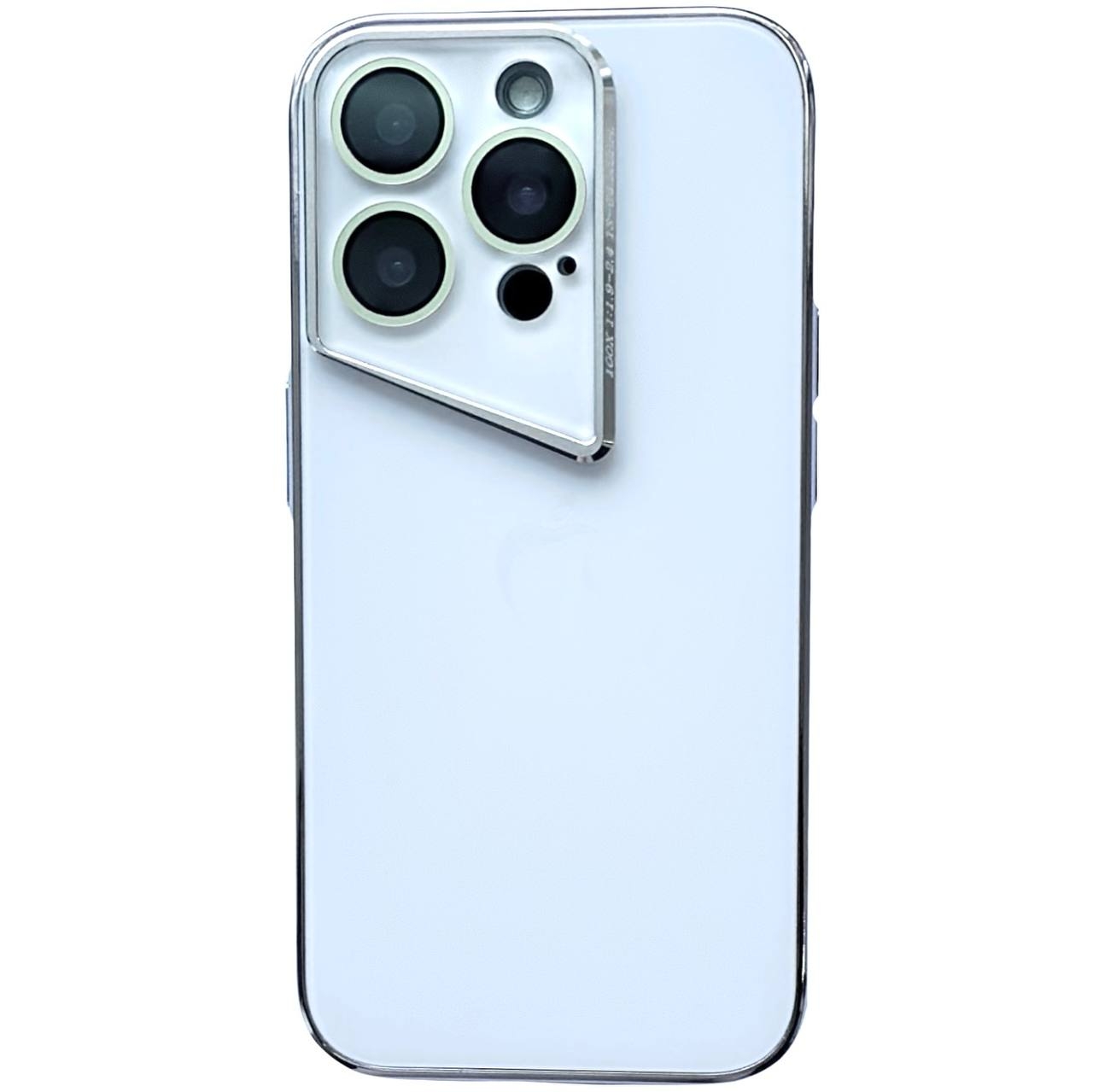 Matte Glass Rhomb iPhone 13 White - 1