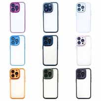 Color Case Glass Camera iPhone 15 Pro Orange