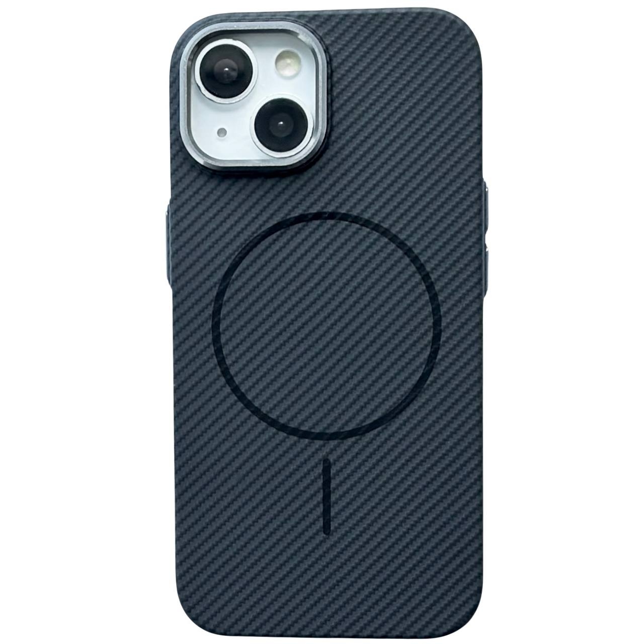 Carbon Pattern Slim Magsafe iPhone 14 Black - 1