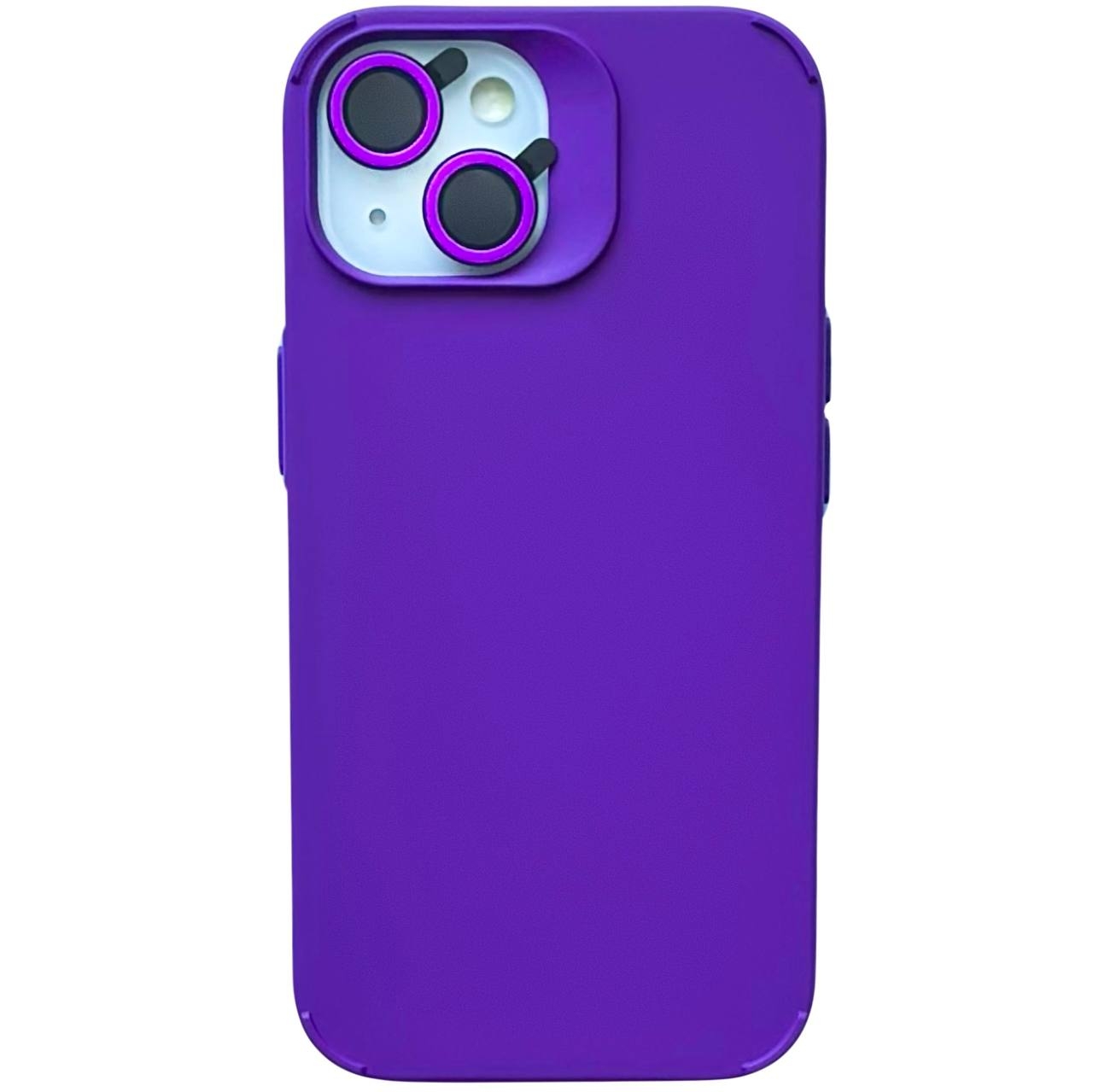 Silicone with Set iPhone 15 Purple - 1