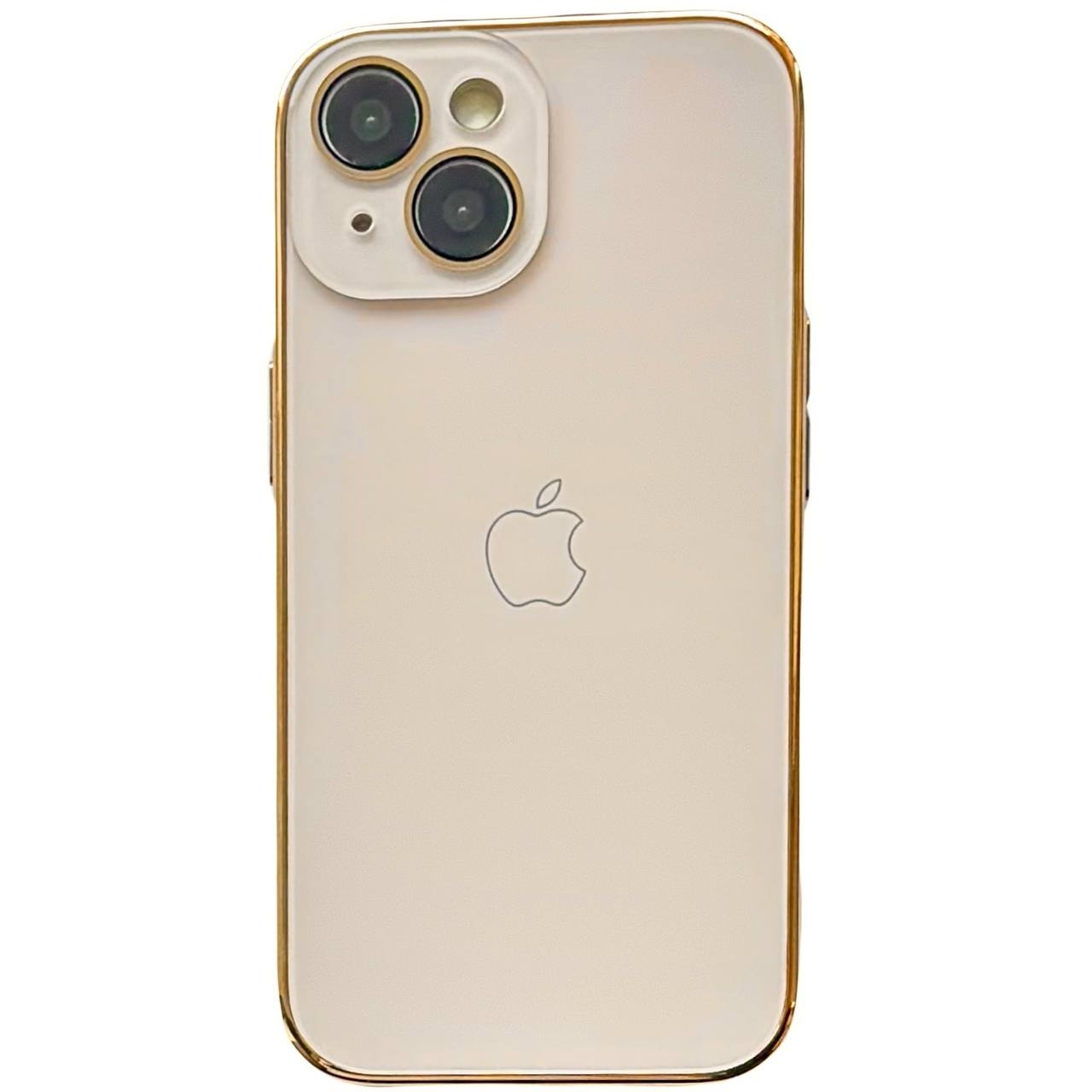Glossy Glass Camera iPhone 15 Gold - 1