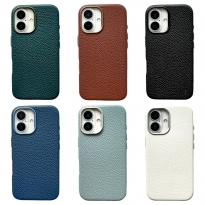 Leather Case Textured Magsafe iPhone 16 White