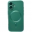 Matte Silicone with MagSafe iPhone 16 Pine Green