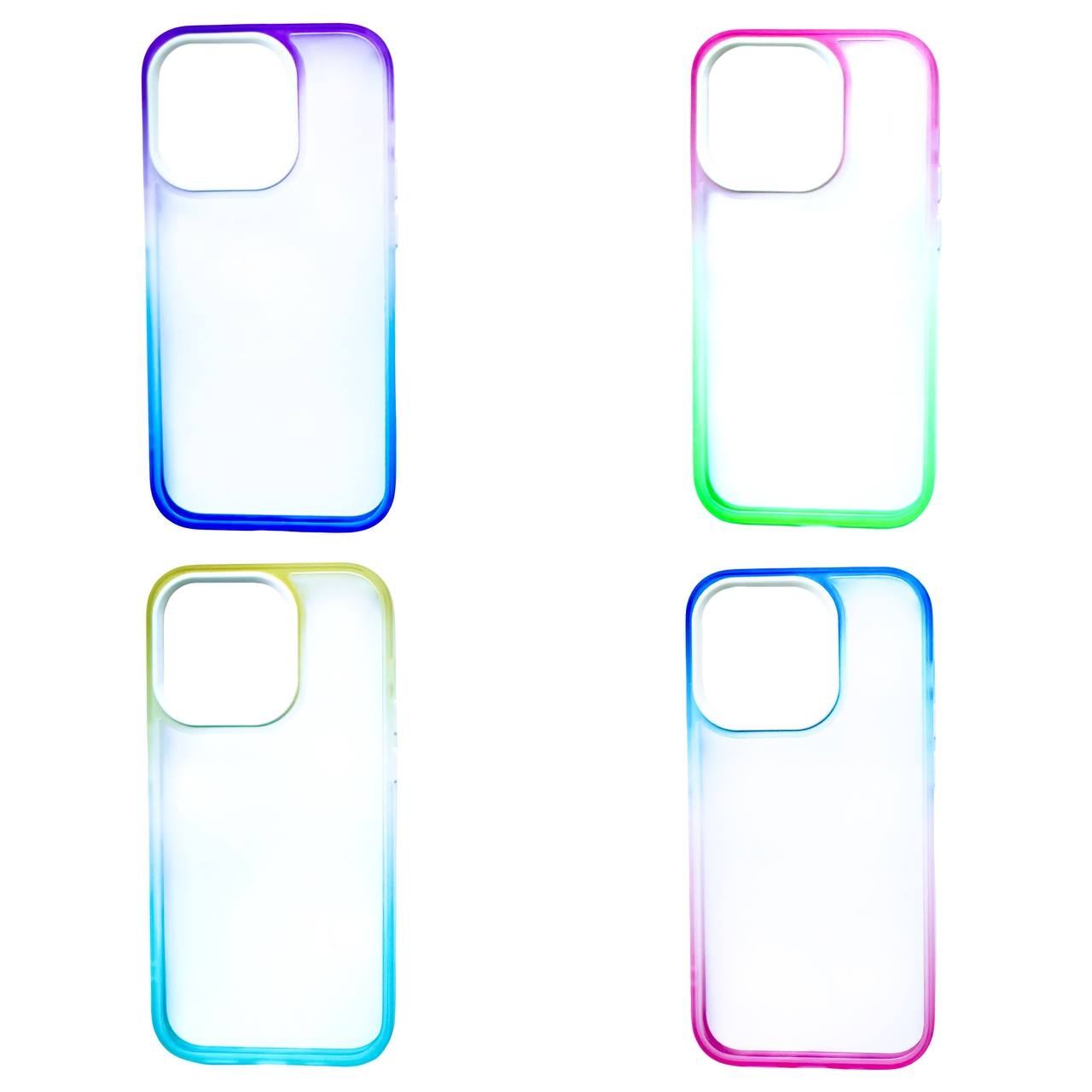 Gradient Crystal Case iPhone 13 Yellow/Mint - 4
