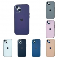 Matte Glass Open Camera iPhone 14 Navy Blue