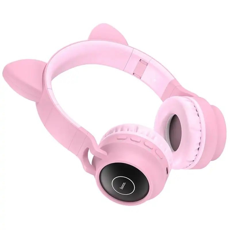 hoco. W27 Cat Ears WireLess Headphones Pink - 2