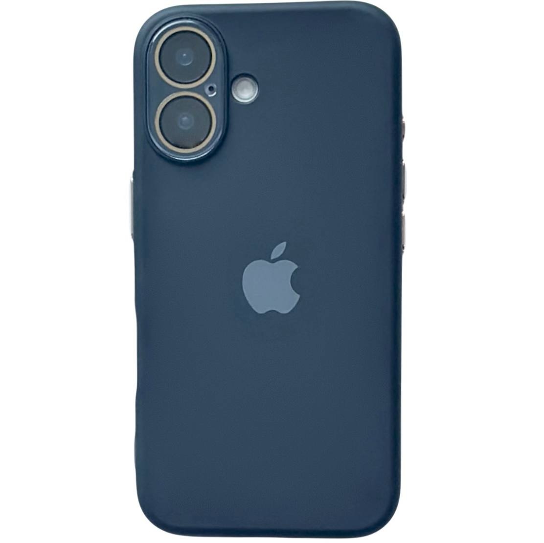 Silicone Metal Buttons iPhone 16 Black - 1