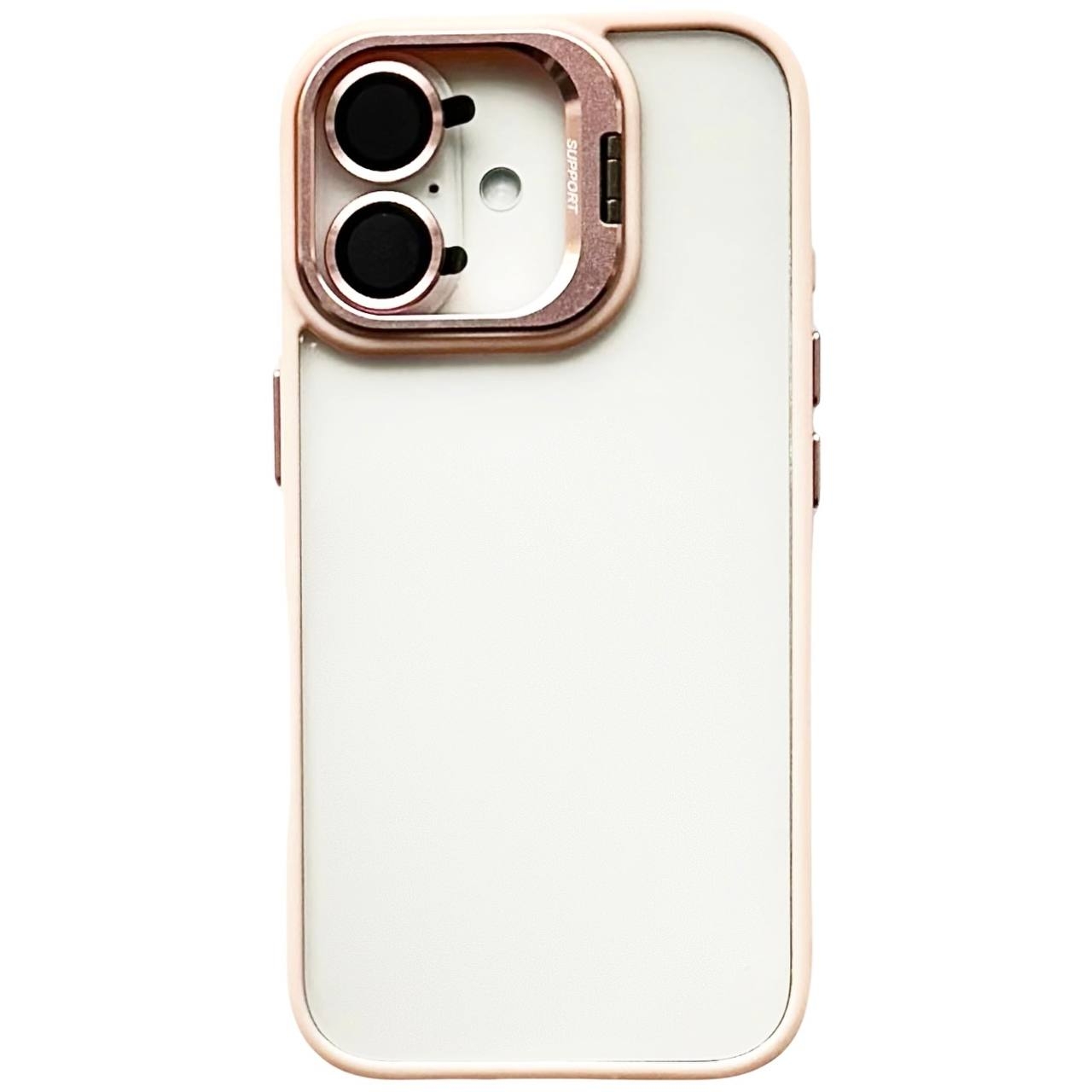 Crystal Case + Lens Set iPhone 16 Pink - 1