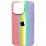 Rainbow Silicone Case iPhone 13 Pro Pink