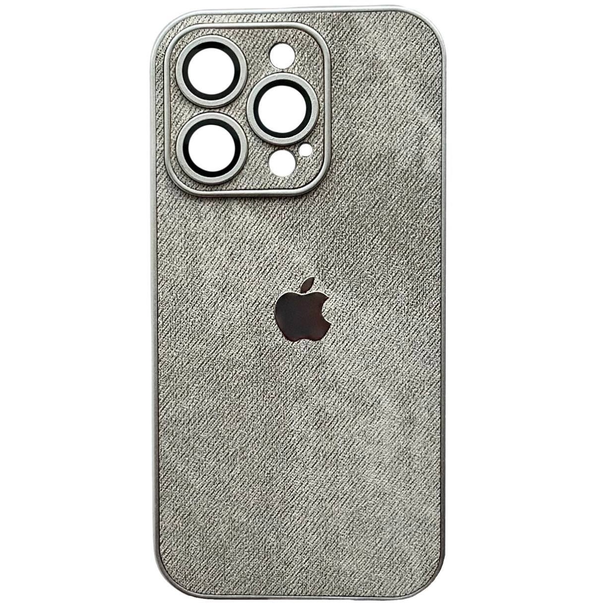 Textile Case Glass Camera iPhone 15 Pro Gray - 4