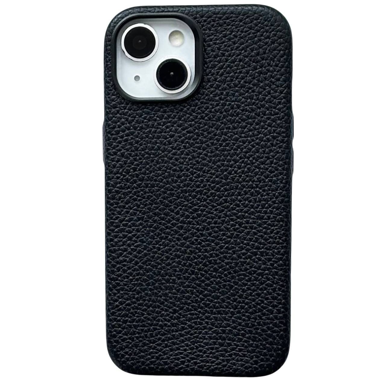 Leather Case Textured Magsafe iPhone 13 Black - 1
