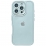 Matte Silicone Logo iPhone 13 Pro Max Silver