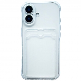 Card Holder iPhone 16 Plus Transp