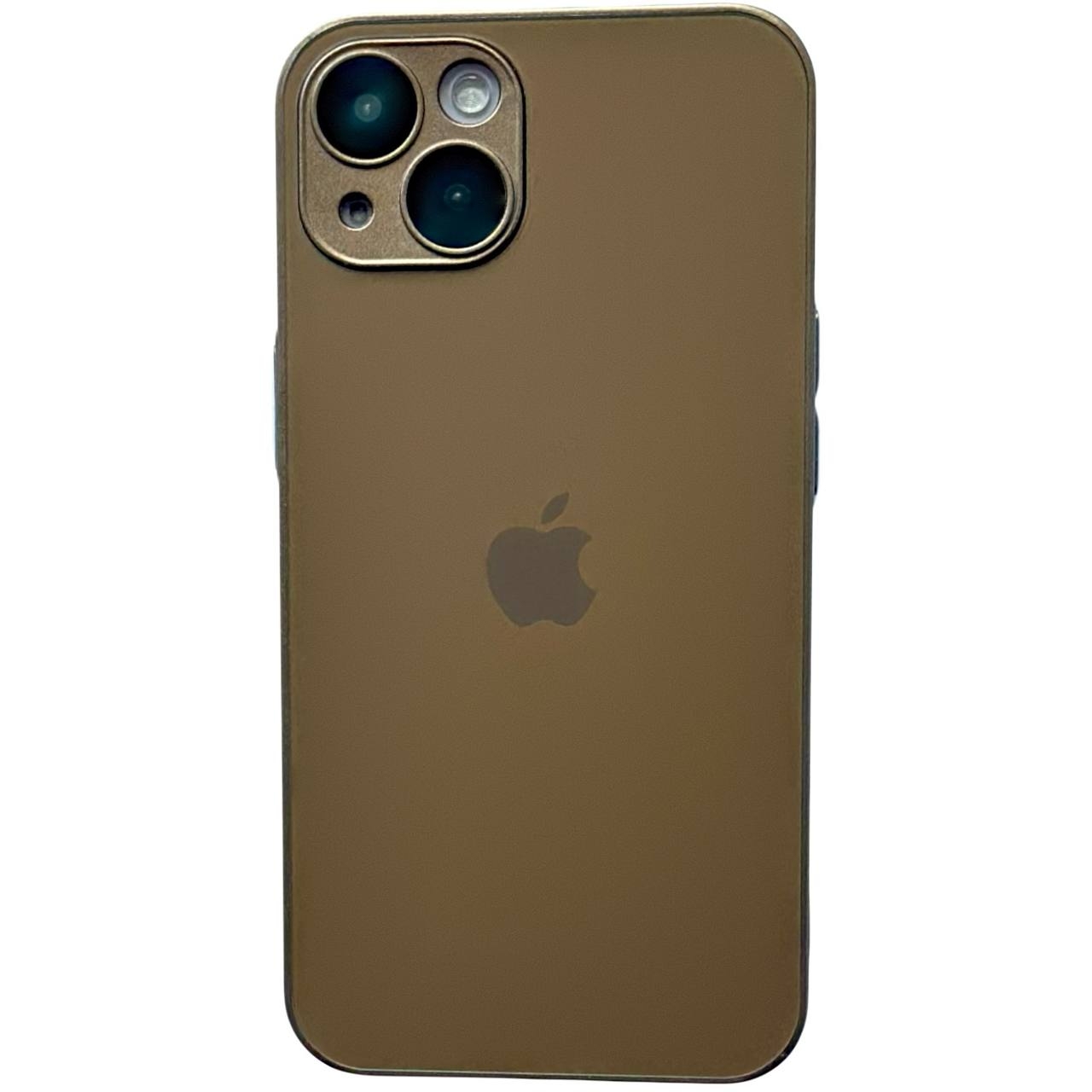 AG Silicone+Glass Case iPhone 14 Desert - 1