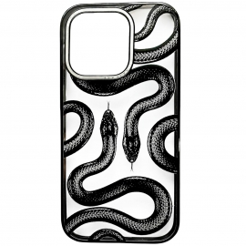 Luxury Snake iPhone 16 Pro Max Transp