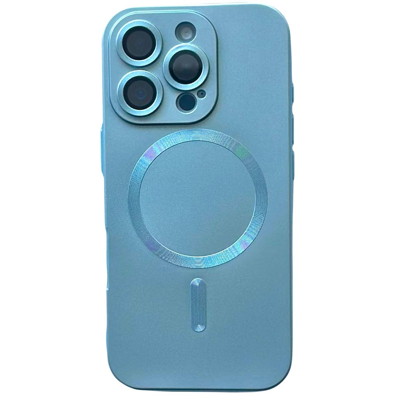 Matte Silicone with MagSafe iPhone 12 Pro Max Blue - 1