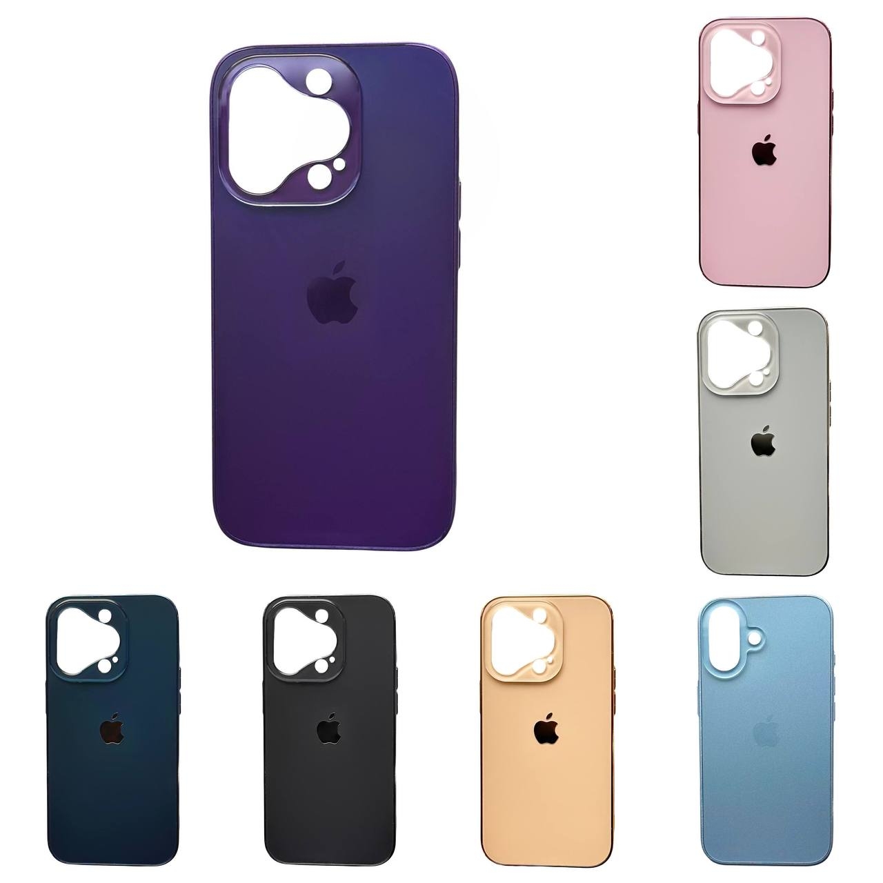 Matte Glass Open Camera iPhone 16 Plus White - 4