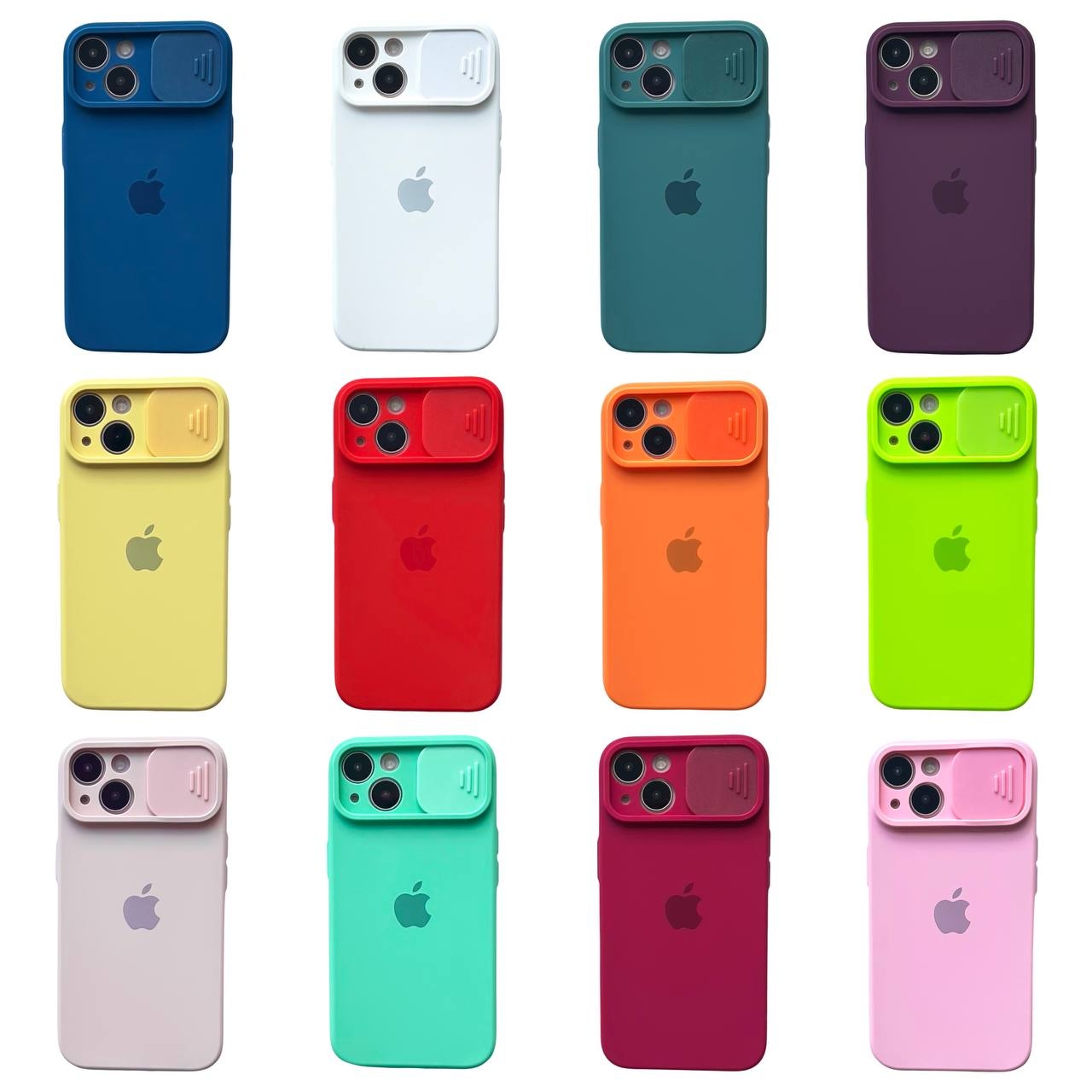 Silicone Case TPU Camera iPhone 14 Blue Cobalt - 3