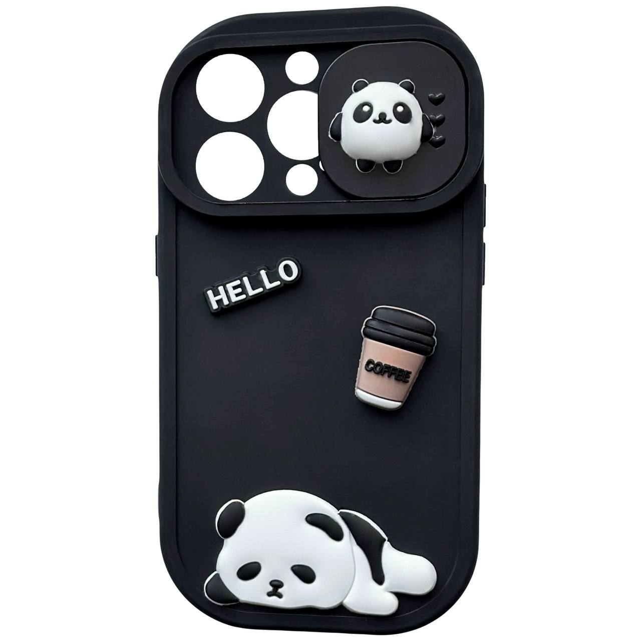 TPU Panda iPhone 13 Pro Black - 3