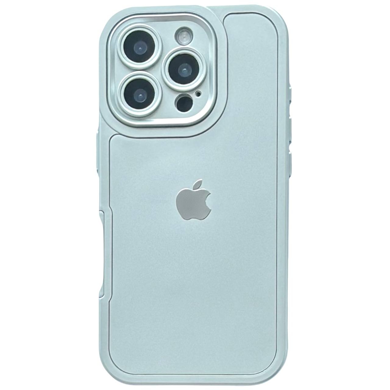 Matte Silicone Logo iPhone 13 Pro Silver - 1