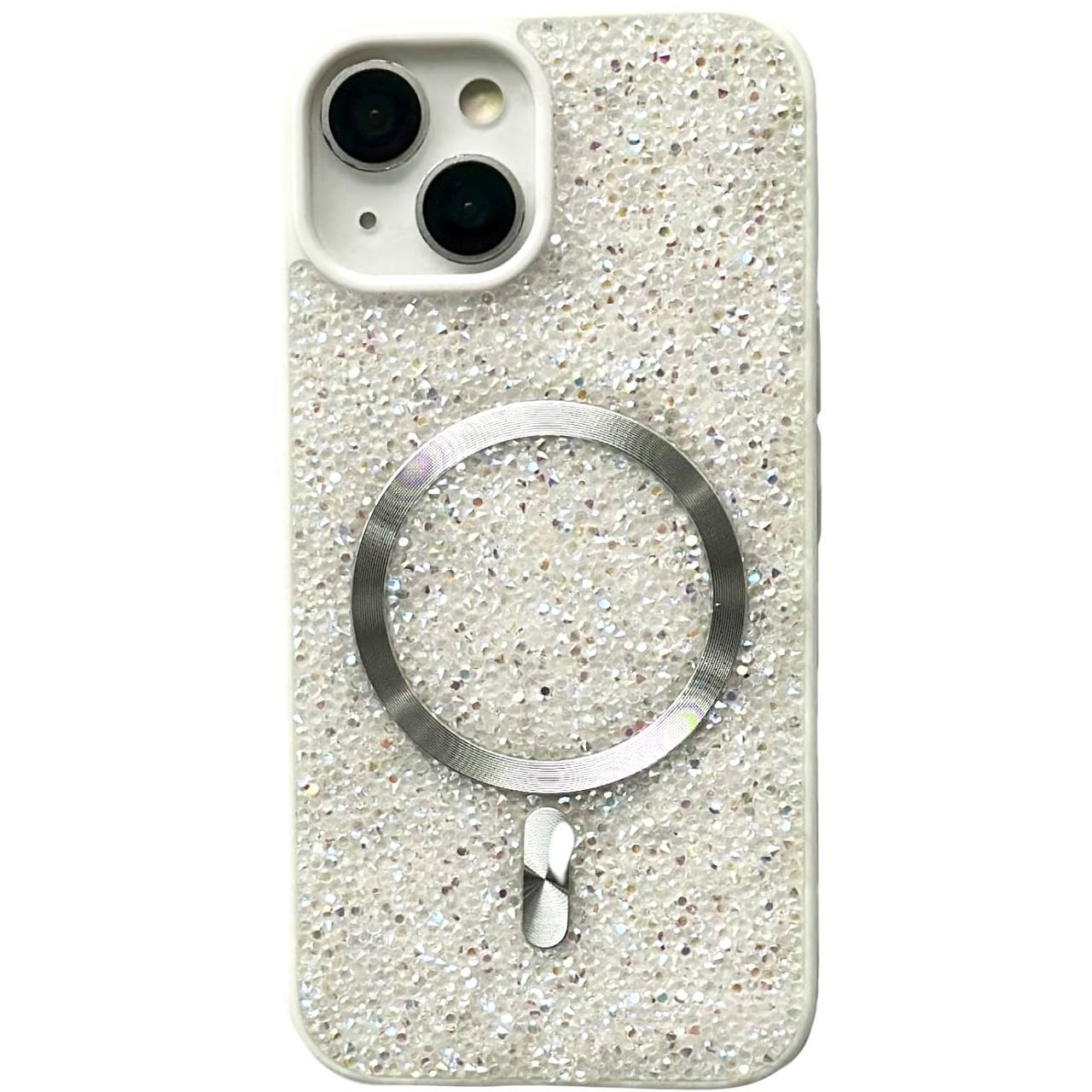 TPU Swarovski Magsafe iPhone 13 White - 1
