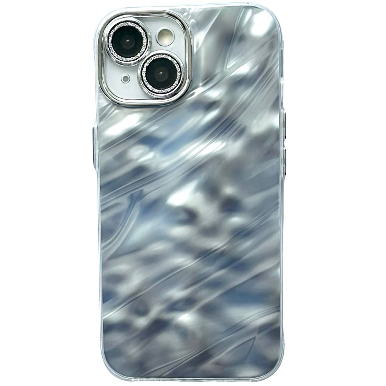 Crumpled Case iPhone 14 Silver - 1