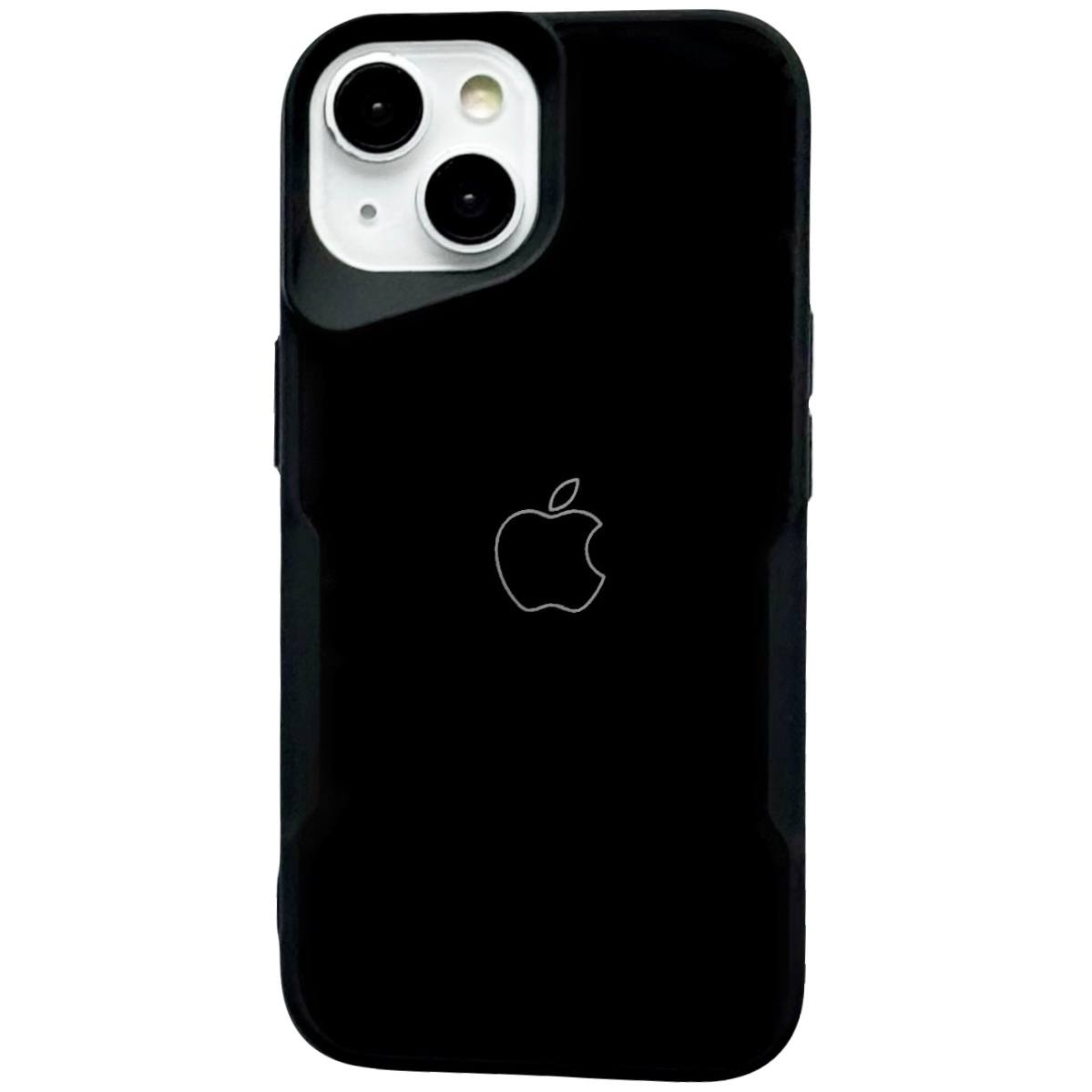 Glossy Glass Logo iPhone 15 Black - 1