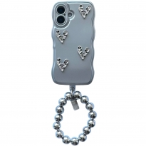 TPU Hearts+Pearls iPhone 16 Plus