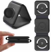 3in1 Magnetic Wireless Charger 15W Black