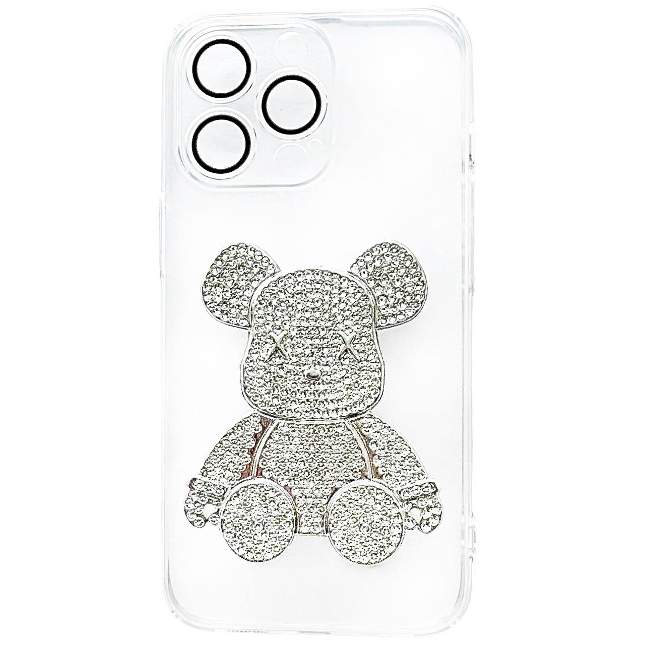 TPU BearBrick Diamond iPhone 12 Pro White - 1