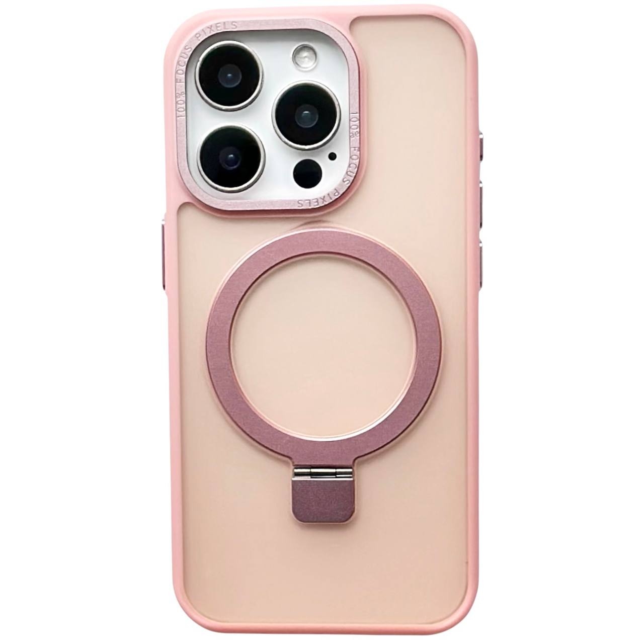 Frosted Case MagSafe Ring iPhone 12 Pro Max Pink - 1