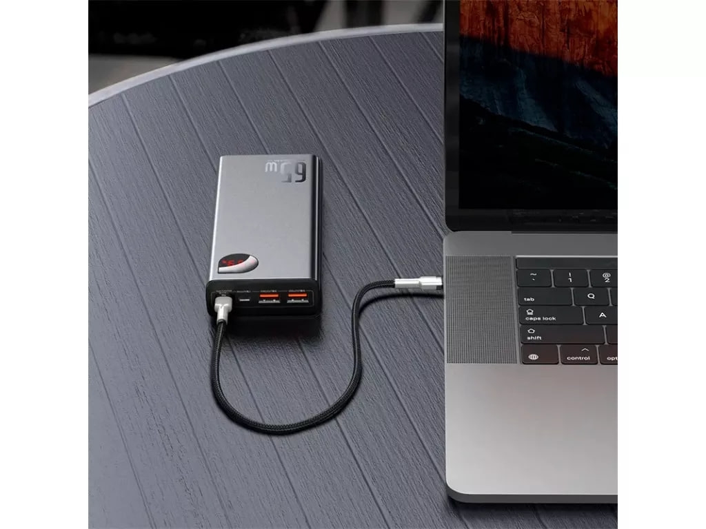 Baseus PowerBank Adaman Metal 20000mAh 65W Black - 4