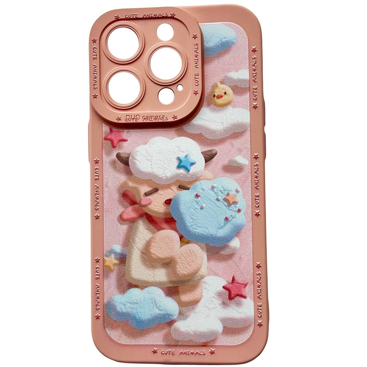 Cute Animals iPhone 14 Pink - 3