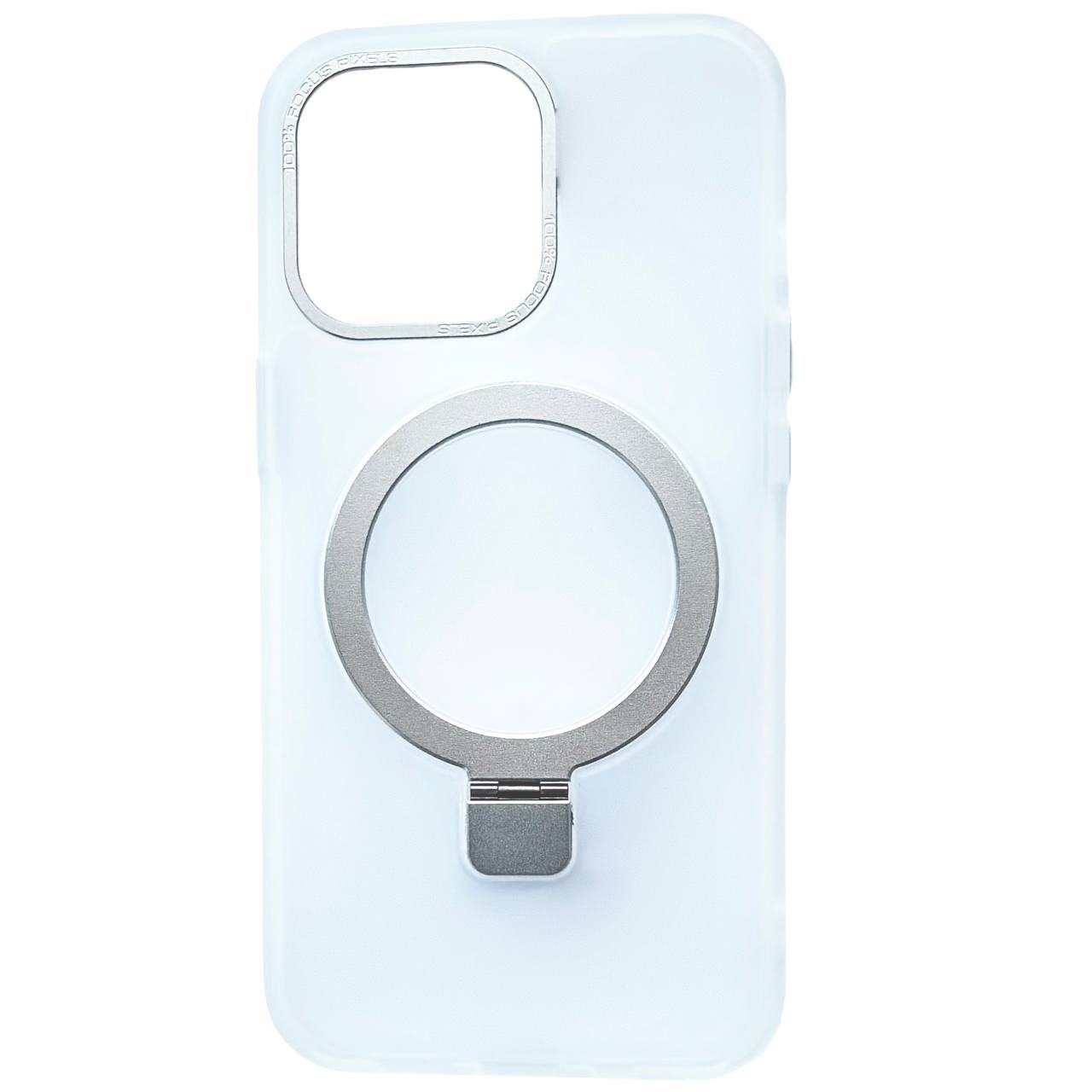 Frosted Case MagSafe Ring iPhone 14 Plus Transparent - 2