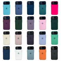 Silicone Case Lens iPhone 13 Lilac Cream