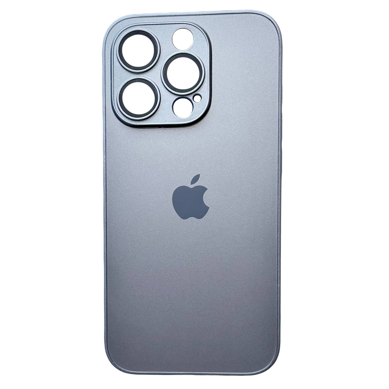 AG Silicone+Glass Case iPhone 14 Pro Titanium Gray - 1