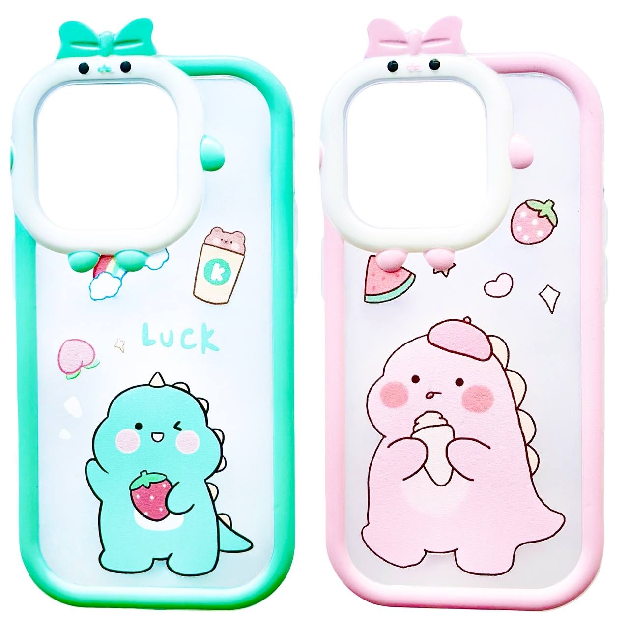 Cute Dino iPhone 14 Pro Max Pink - 2