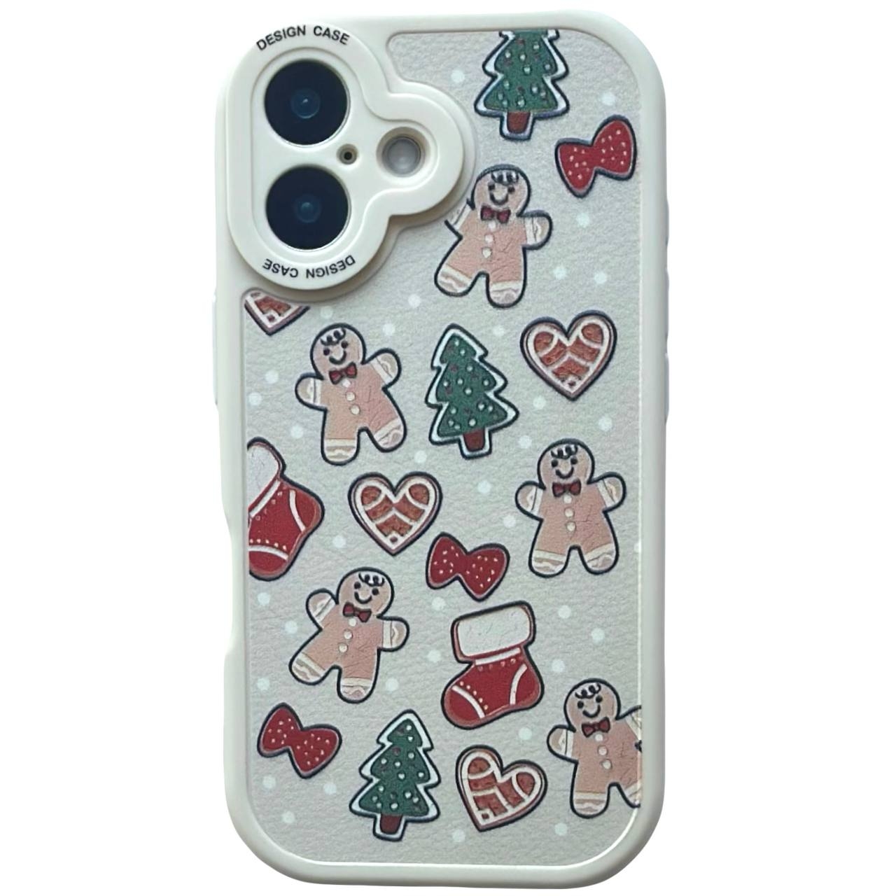 TPU Cute Christmas iPhone 16 White - 1